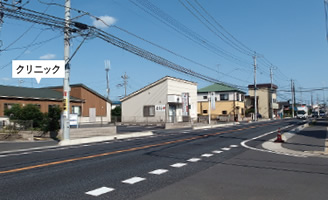 北上尾クリニック前道路