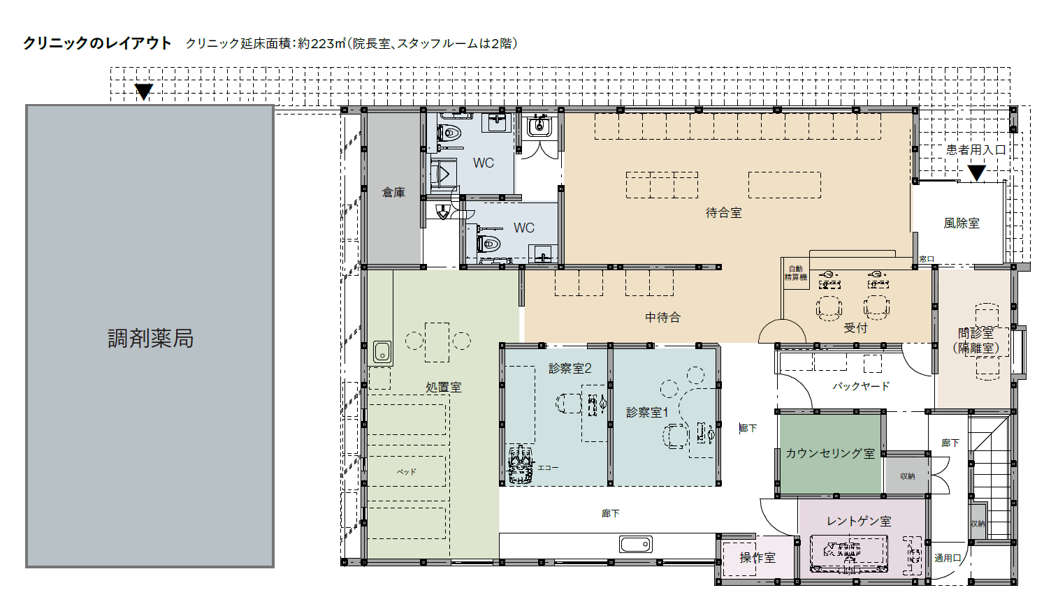 いな内科・糖尿病クリニック レイアウト